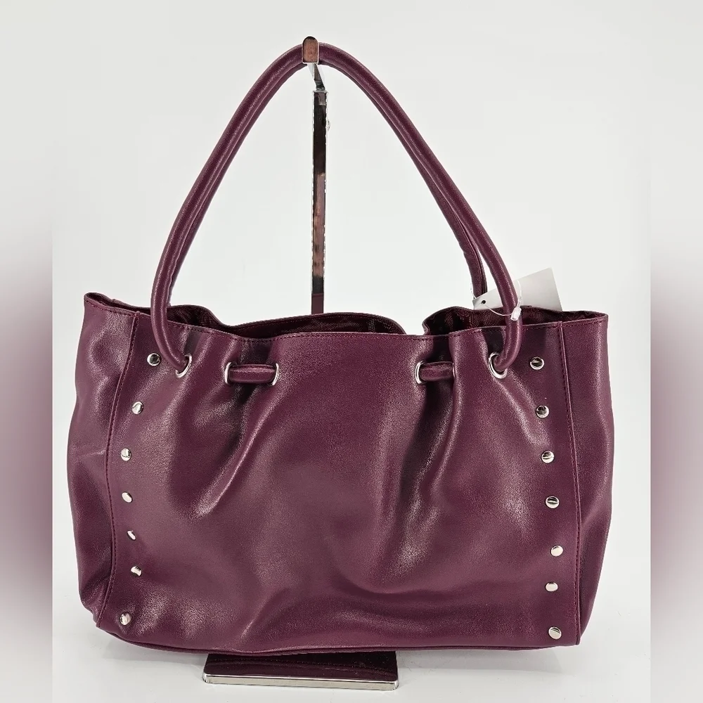 NWT D' Lino Purple Studded Purse Satchel Bag